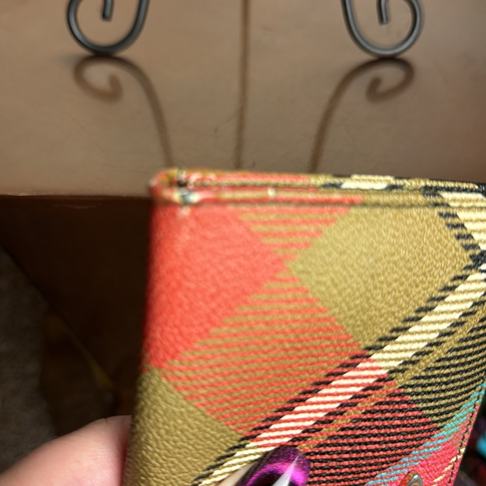 Vivienne Westwood leather plaid print long wallet - Picture 6 of 7